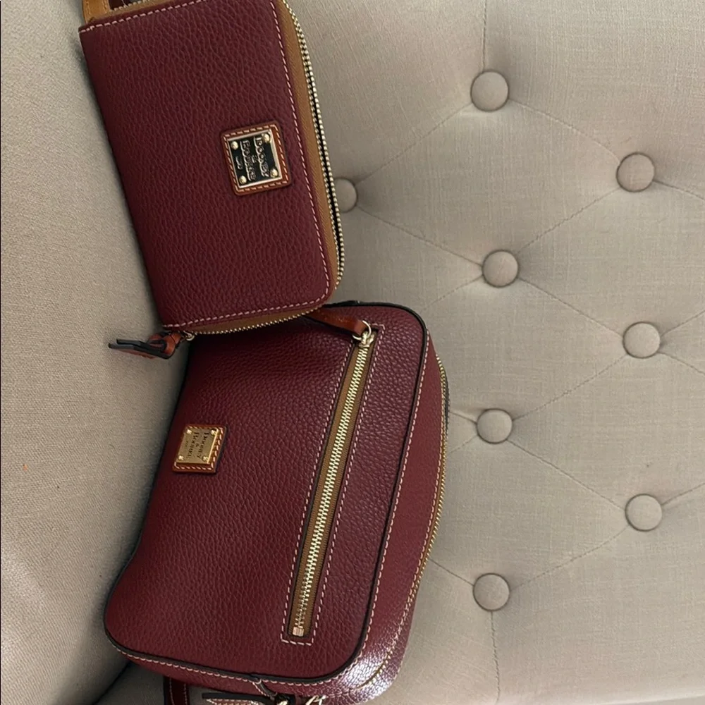 Dooney & Bourke Burgundy Crossbody Bag - Picture 7 of 8